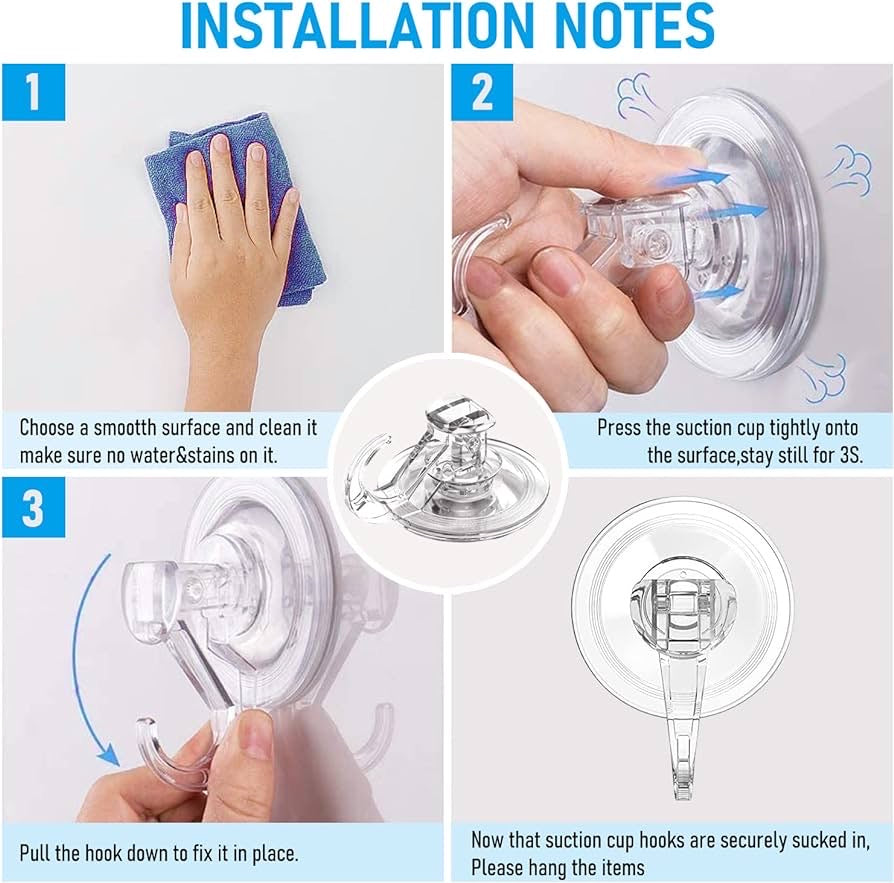 Suction Cups (4) for Soft Screen 60"